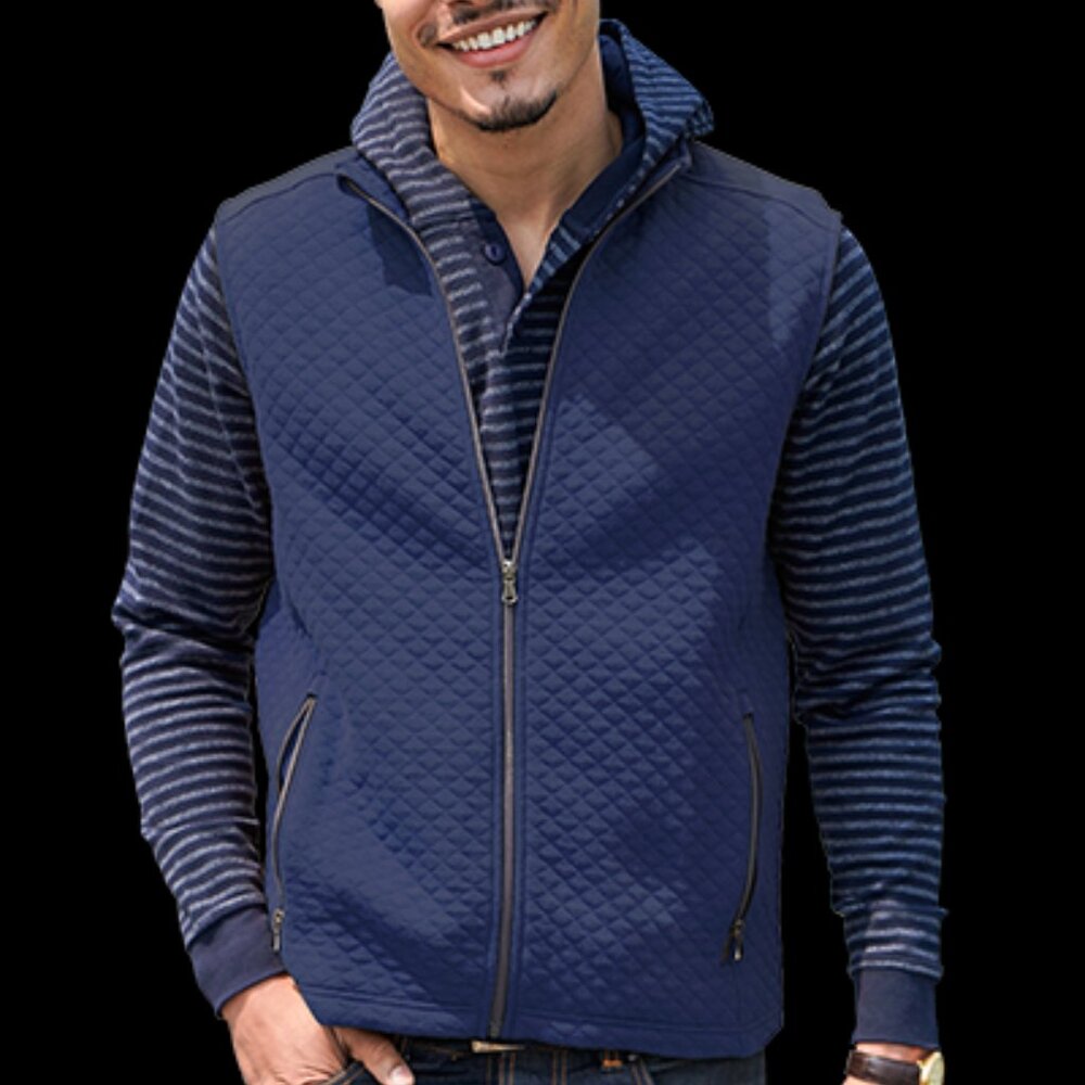 VANTAGE Mens Vest Blue Size Large NWOT